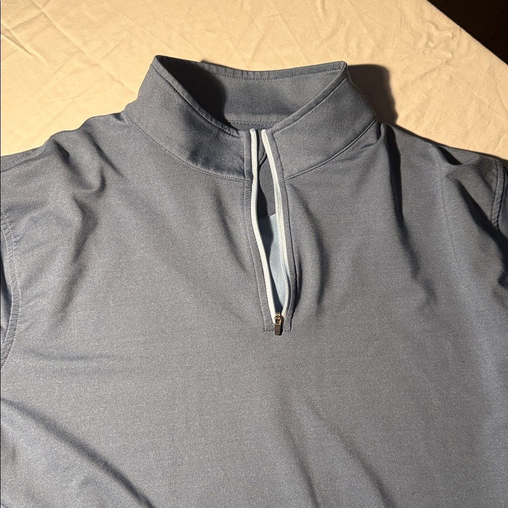 Peter Millar blue Quarter-Zip Pullover